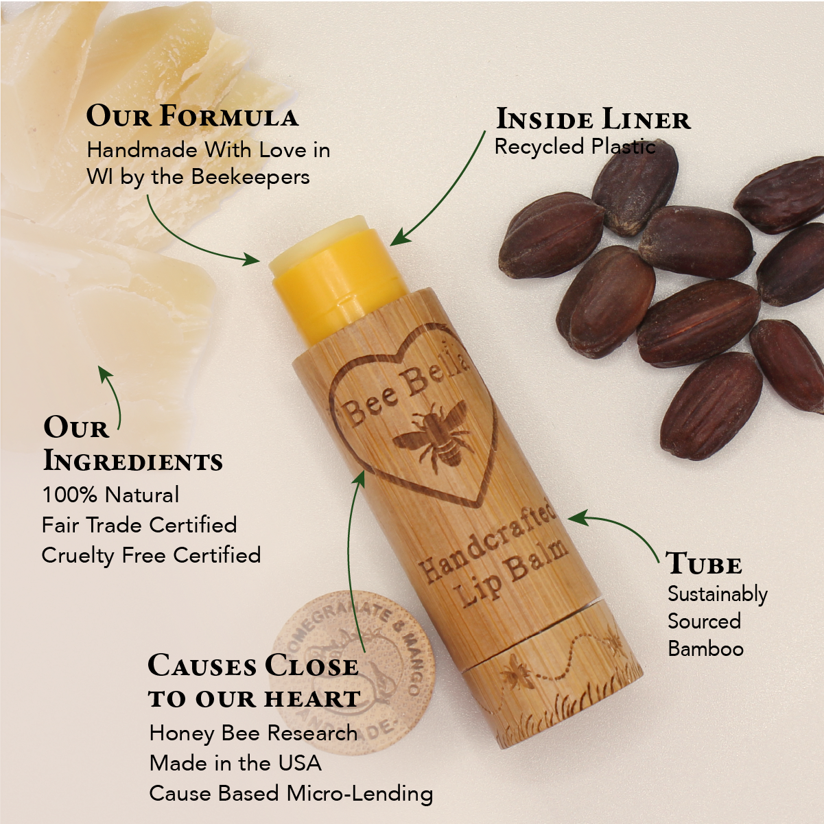 Pomegranate Mango Lip Balm | 6 Pack