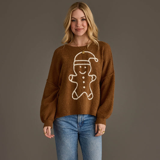 Brown Gingerbread Sweater