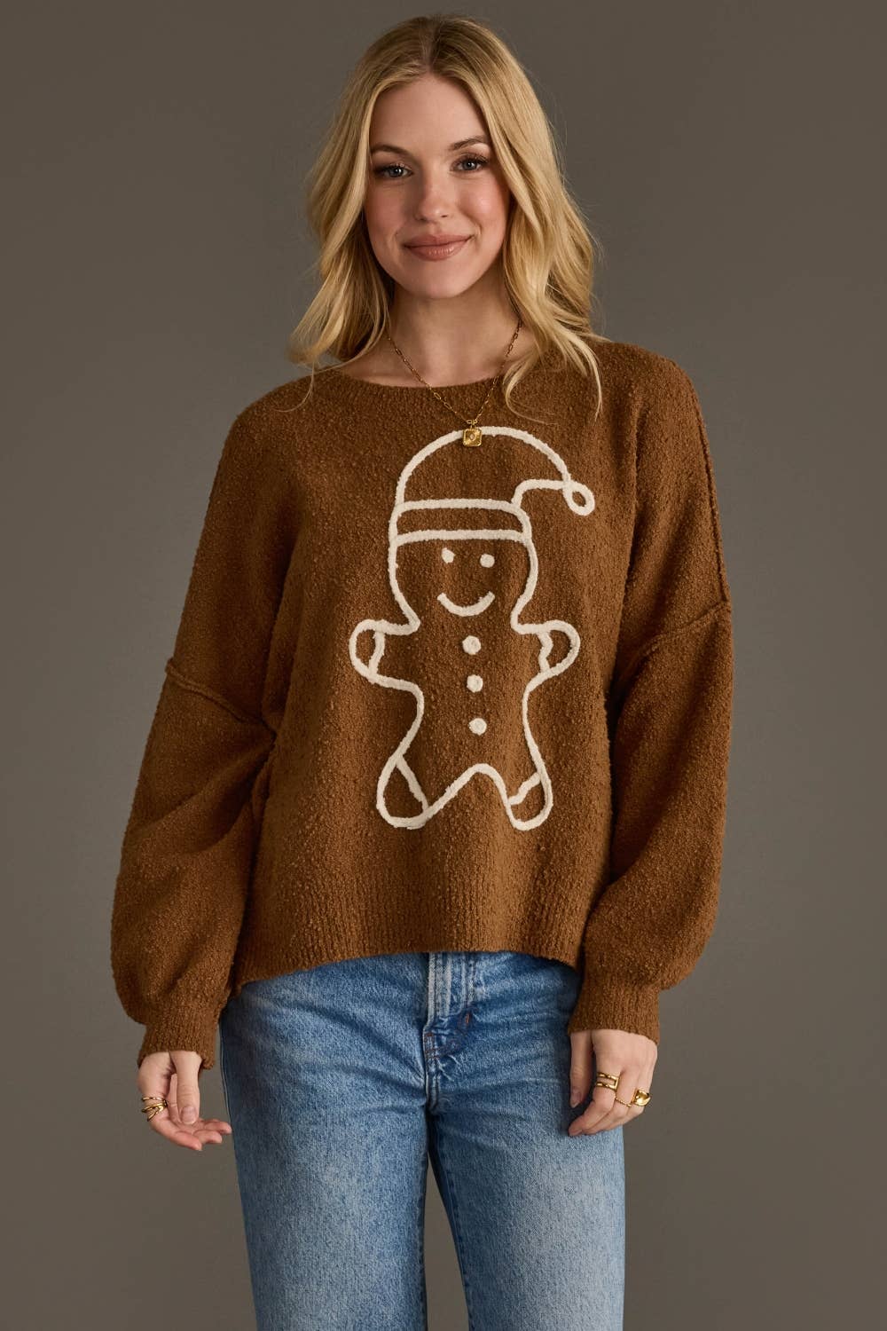 Brown Gingerbread Sweater
