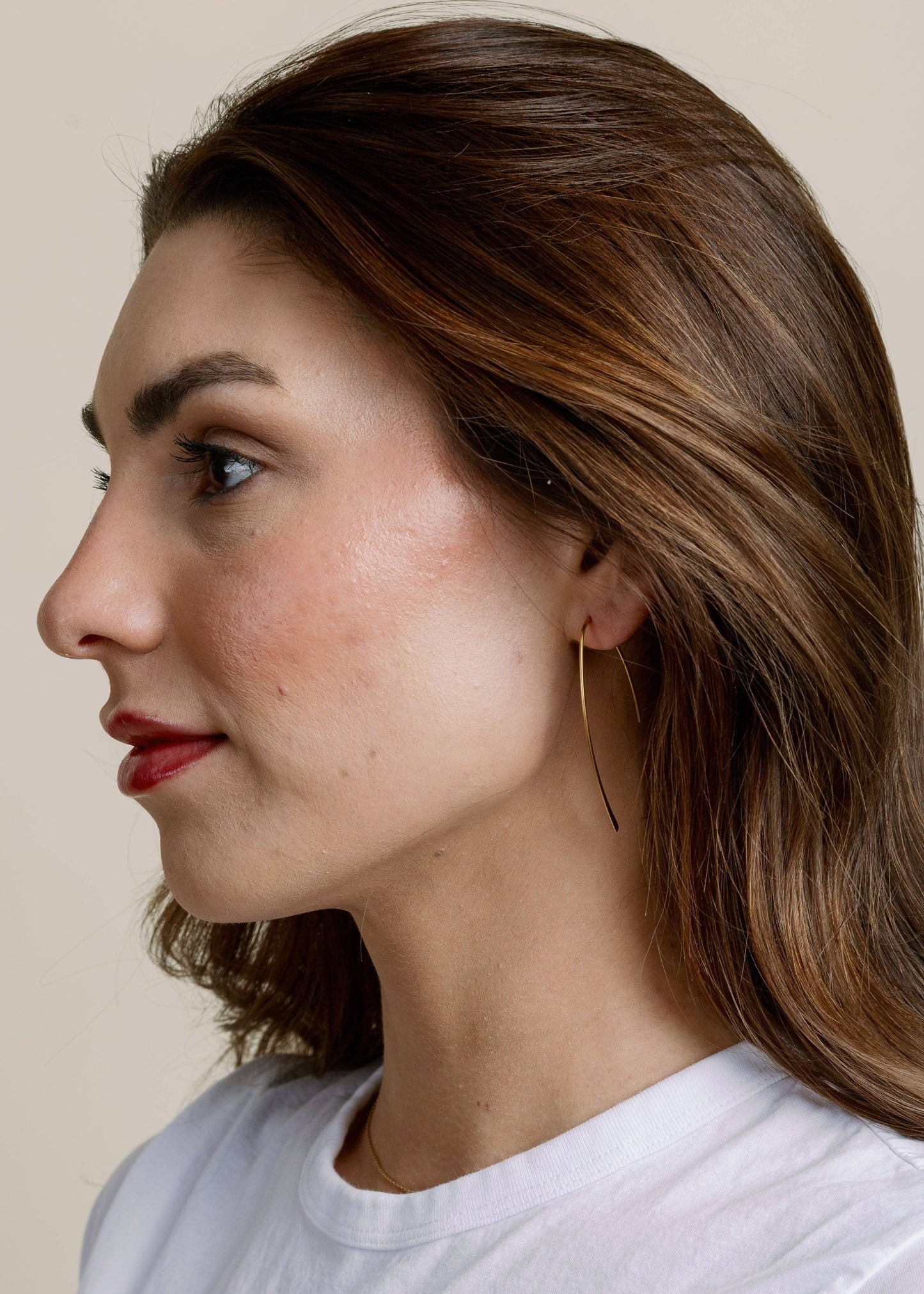 Cast A Line Earring - Gold