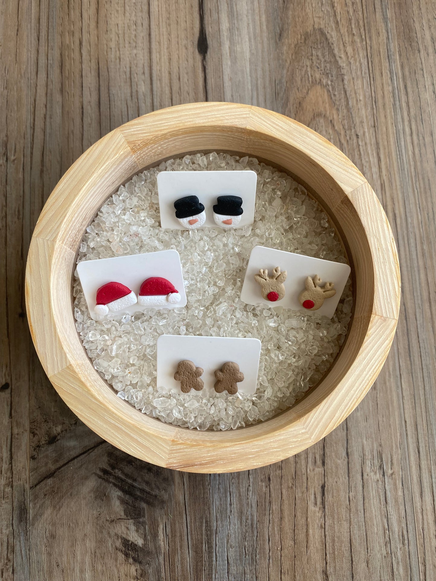 Holiday Polymer Clay Stud Earrings