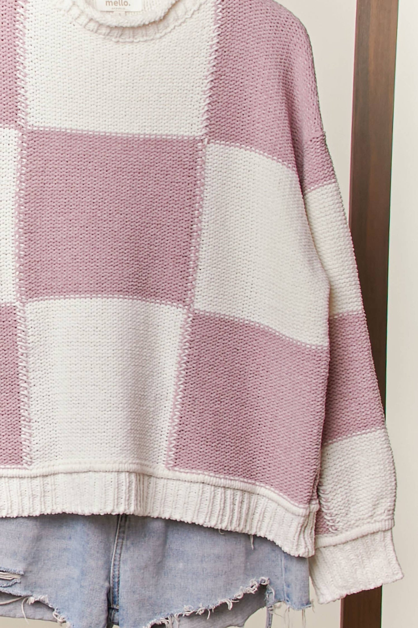 Color Block Loose Fit Sweater